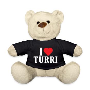 t-shirt Io amo Turri t-shirt Sardegna - Teddy Bear - black - Front