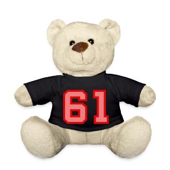 Cool Retro Retrostyle Numéro de maillot numéro de dos - Nounours - noir - Devant