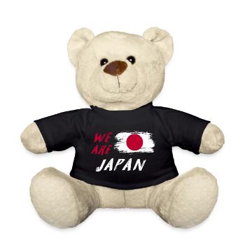we are Japan flags design - Teddy Bear - black - Front