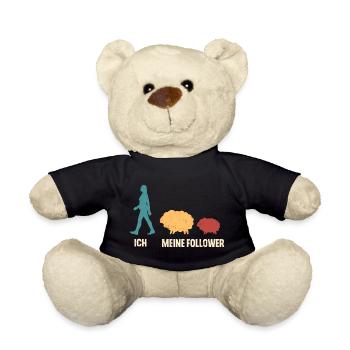 Ich Meine Follower Schaf Schafe - Teddy - Schwarz - Vorne