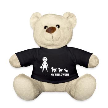 Funny Dog Followers - Teddy Bear - black - Front