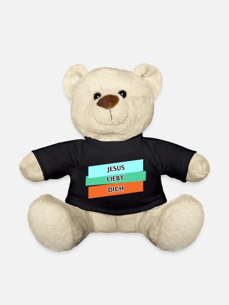 Jesus Christus von Nazareth Glaube Bibel Jesus - Teddy - Schwarz