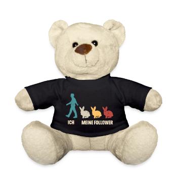 Ich Meine Follower Hase Kaninchen - Teddy - Schwarz - Vorne