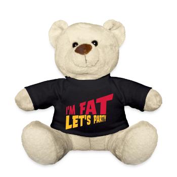 à la grosse laisse faire la fête - Nounours - noir - Devant