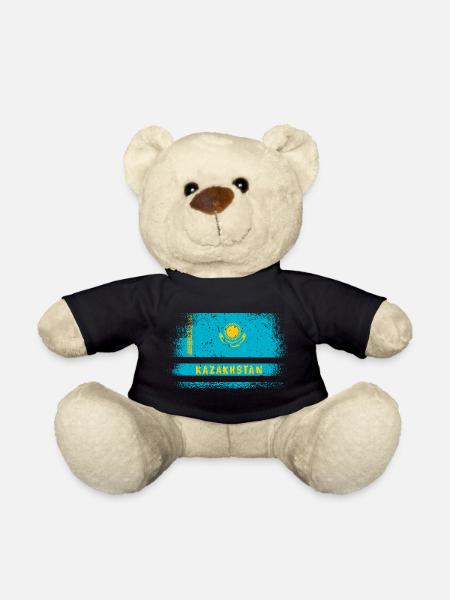 Kasachstan Vintage Flaggen Design - Teddy - Schwarz