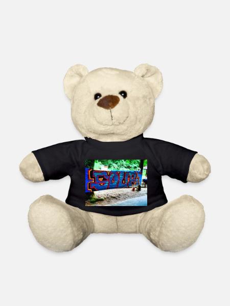 Foliengraffiti - Teddy - Schwarz