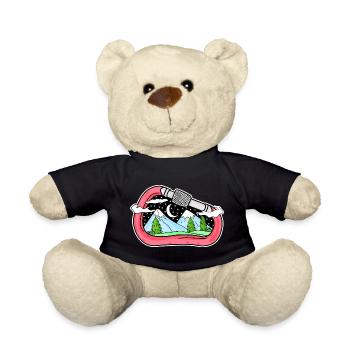 Mountain Mountains Mountain Peaks - Teddy Bear - black - Front