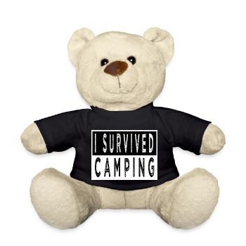 Campsite Hiking Bday Boy Scouts Best Awesome - Teddy Bear - black - Front