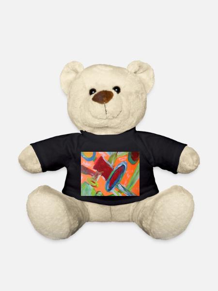 Abstract pipe system - Teddy Bear - black