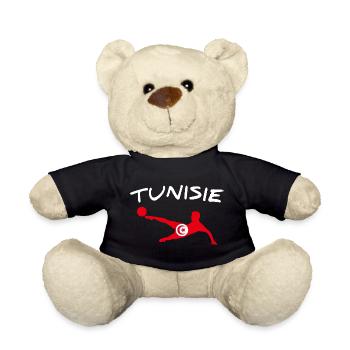 Tunesien Fußball 2022 - Teddy - Schwarz - Vorne