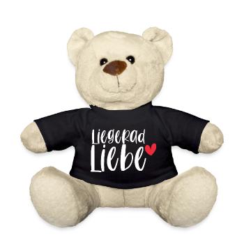 Fahrrad Liegerad Liebe Radsport Sport Geschenk - Teddy - Schwarz - Vorne
