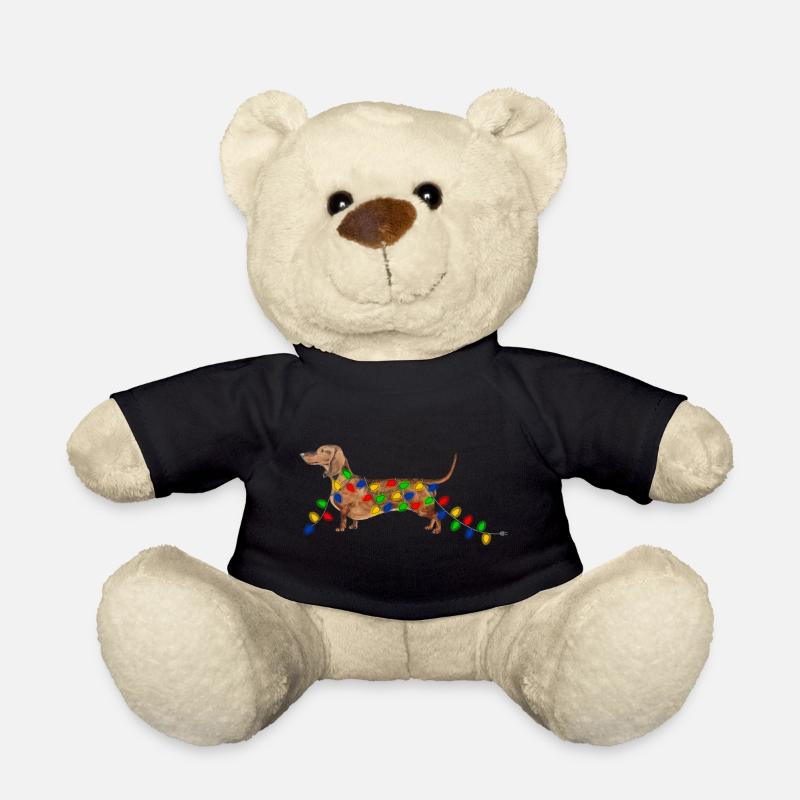 Weihnachten Dackel Weihnachtsdackel - Teddy - Schwarz