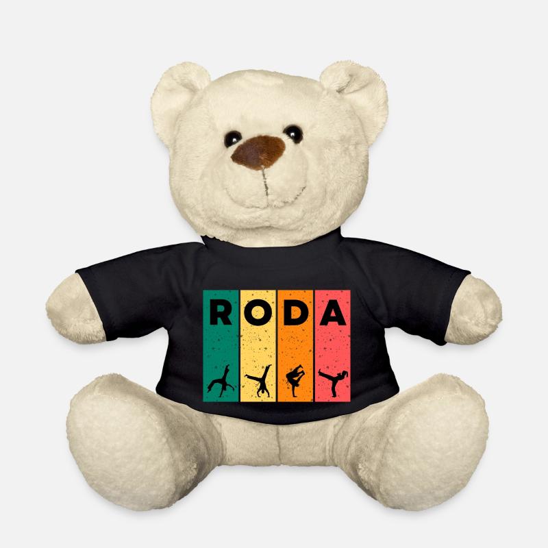 T-shirt RODA | Capoeira Design - Nounours - noir