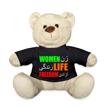 Women life freedom - Teddy Bear - black - Front