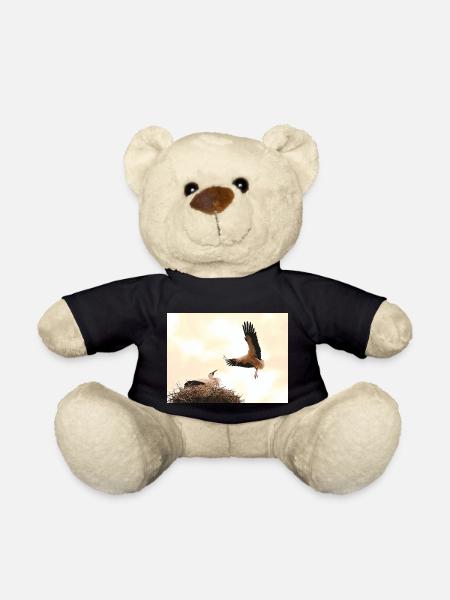 Störche - Teddy - Schwarz