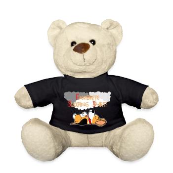 Das beste Schlafshirt im Hunde design Dog - Teddy - Schwarz - Vorne