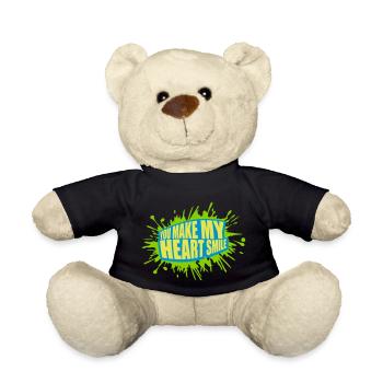 make my heart smile - Teddy - Schwarz - Vorne