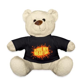 make my heart smile - Teddy - Schwarz - Vorne