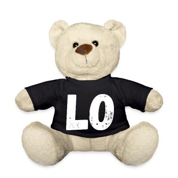 Liebe passendes T-Shirt Paar - Teddy - Schwarz - Vorne
