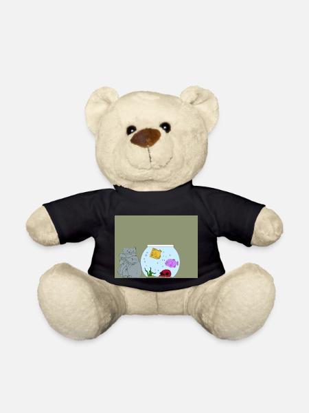 Cartoon cat - Teddy Bear - black
