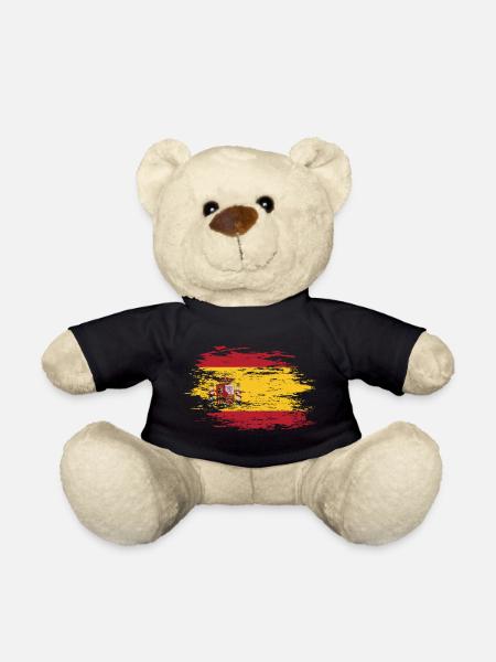 Spanien Flagge used - Teddy - Schwarz
