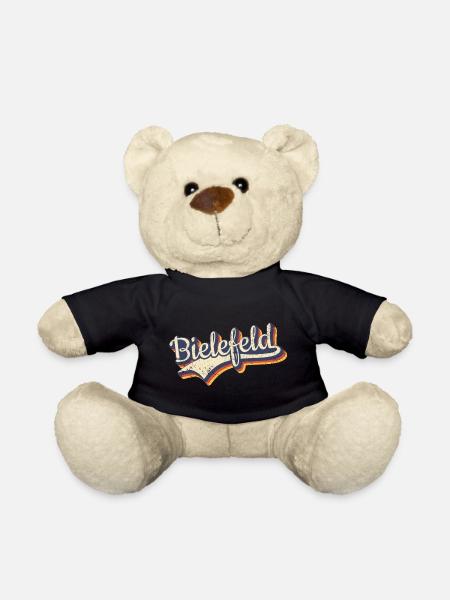 Deutschland Bielefeld Vintage Retro Typografie - Teddy - Schwarz