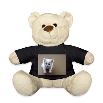 Kätzchen süße blaue Augen - Teddy - Schwarz - Vorne