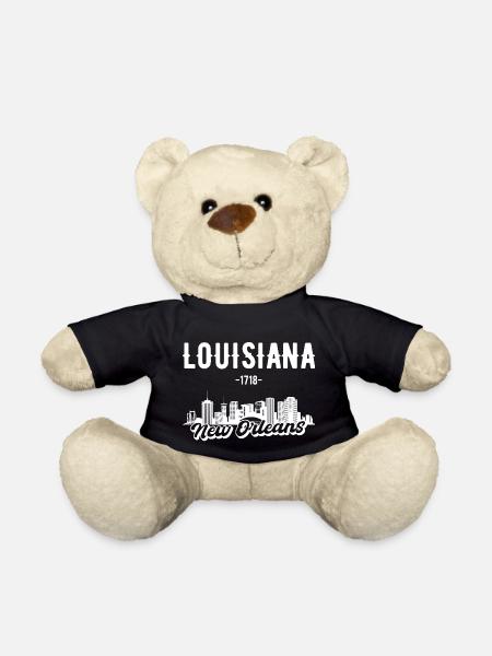 Cadeau Skyline de la Nouvelle-Orléans en Louisiane - Nounours - noir
