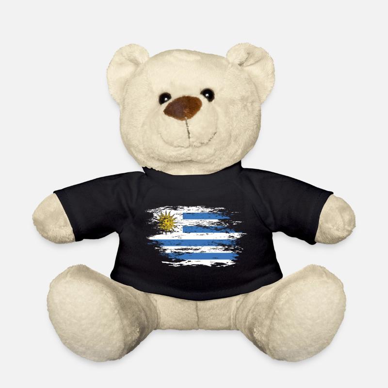 Uruguay Flagge used - Teddy - Schwarz