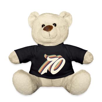 70th anniversary vintage - Teddy Bear - black - Front