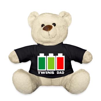 Pregnancy Baby shower Babyshower Boy Girl - Teddy Bear - black - Front