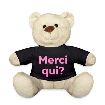Merci qui - Nounours - noir - Devant