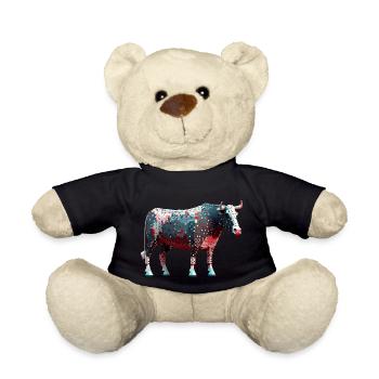 The Surrealist Bull - Teddy Bear - black - Front