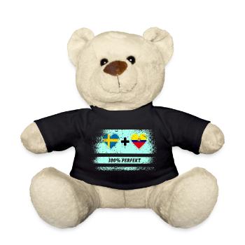 Equateur et Suède 100% Parfait / Cadeau - Nounours - noir - Devant
