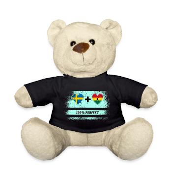 Ghana et Suède 100% Parfait / Cadeau - Nounours - noir - Devant