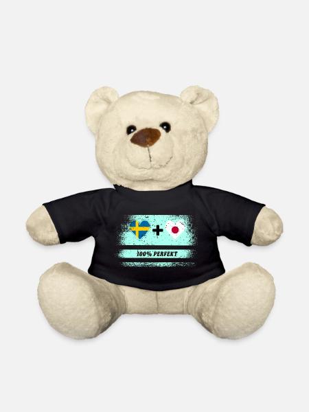 Japan and Sweden 100% perfect / gift - Teddy Bear - black