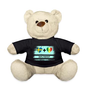 Sénégal et Suède 100 % Parfait / Cadeau - Nounours - noir - Devant