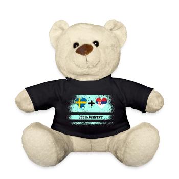 Serbie et Suède 100% Parfait / Cadeau - Nounours - noir - Devant