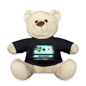 Corée du Sud et Suède 100% Parfait / Cadeau - Nounours - noir - Devant