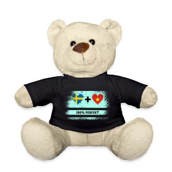 Vietnam et Suède 100% Parfait / Cadeau - Nounours - noir - Devant