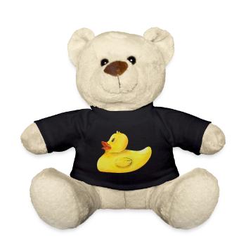 Squeaky Duck Bathing Duck Rubber Duck Cute Duck - Teddy Bear - black - Front