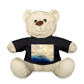 No War but Poem - Teddy Bear - black - Front