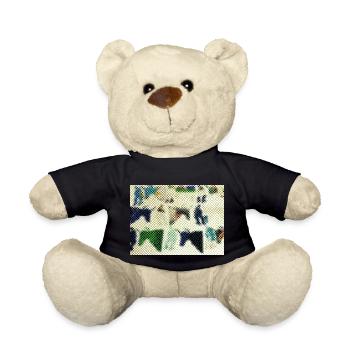 Yak Abstract - Teddy Bear - black - Front