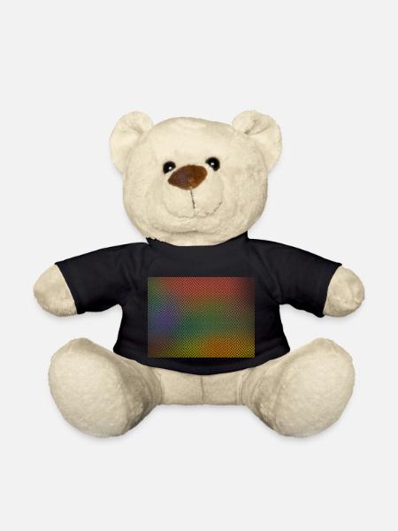 bunt Abstrakt - Teddy - Schwarz