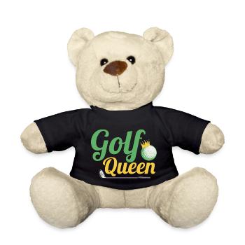 Golf Queen Par Tee Golfing - Teddy Bear - black - Front
