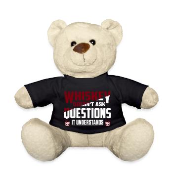 Le whisky ne pose pas de questions qu’il comprend Buvez - Nounours - noir - Devant