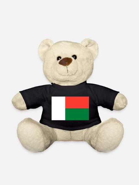 Drapeau de Madagascar - Nounours - noir