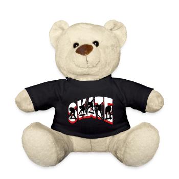 Skateboarding Skate Skater Skateboard Sk8 Trick - Teddy - Schwarz - Vorne