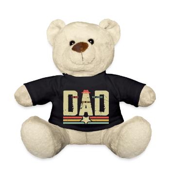 Dad The Man The Myth The Legend - Teddy Bear - black - Front