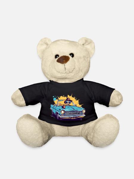 Emma im Cabrio - Teddy - Schwarz